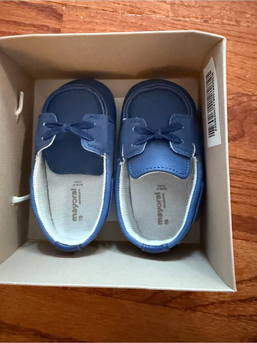 Mayoral Boys Navy Blue Moccasin Loafers EU 19 NWT